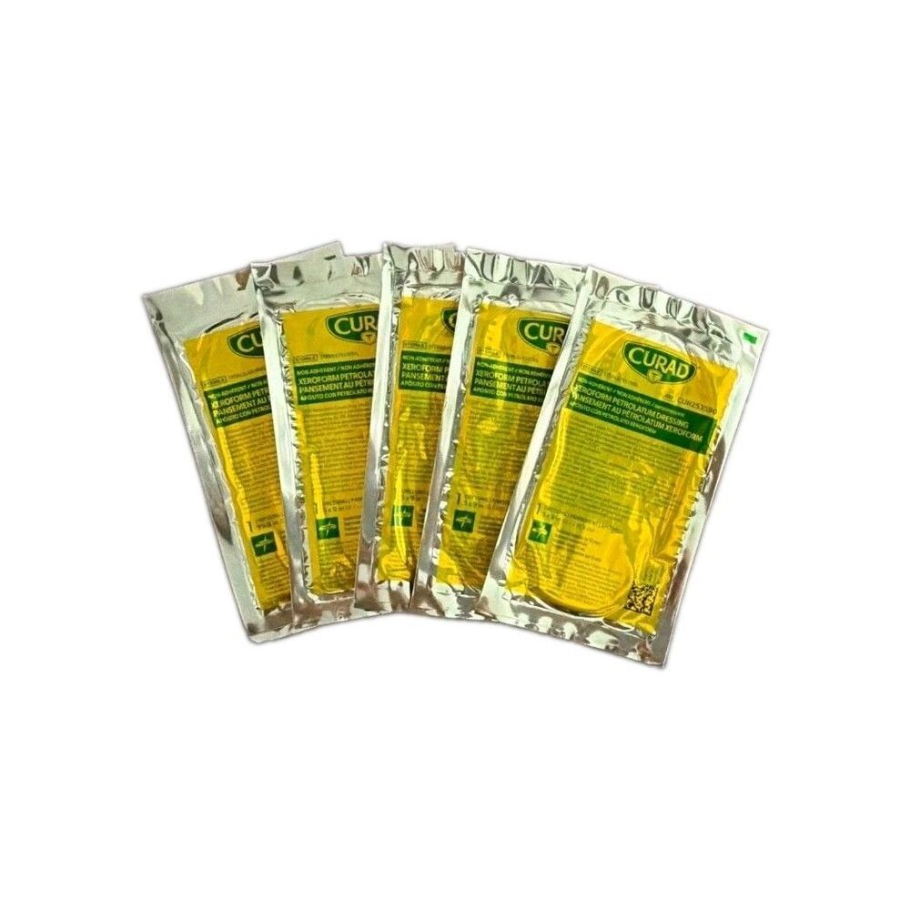 5 CURAD Xeroform Petrolatum Dressing Sterile Non-Adherent 5x9 in CUR253590